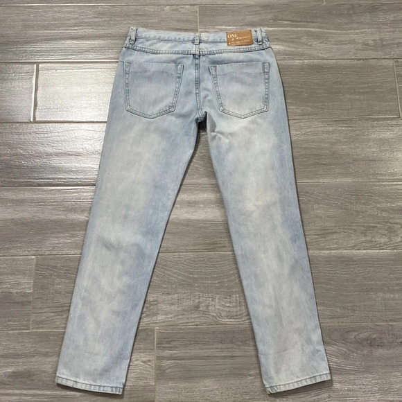 One by One Teaspoon Awesome Baggies Medium Rise Distressed Relaxed Jeans Size 25 - Picture 3 of 8